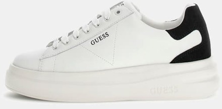 Guess Elbina Sneakers Van Echt Leer Zwart - 36