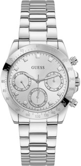 Guess Elegante Zilveren Roestvrijstalen Horloge Guess , Gray , Dames - ONE Size