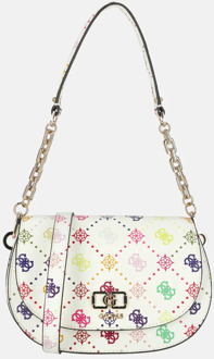Guess Emelie flap schoudertas multi logo