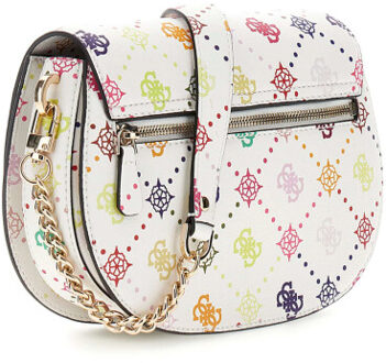 Guess Emelie logo flap schoudertas - maat One size Veelkleurig