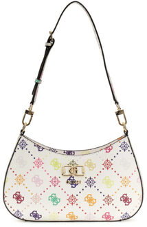 Guess Emelie logo top zip schoudertas - maat One size Veelkleurig