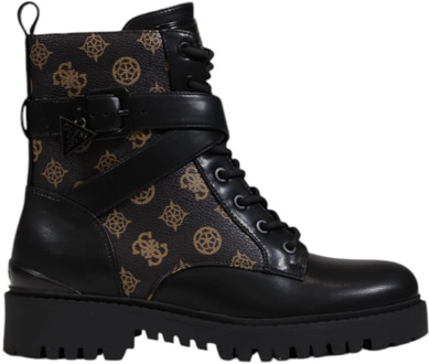 Guess Enkellaarsje Boot Olsy 4G-Logo Peony Zwart - 38