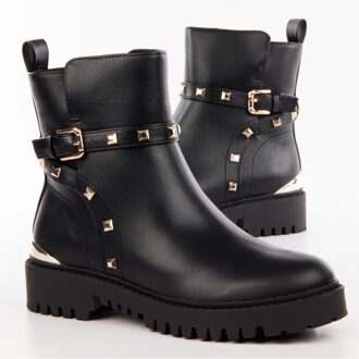 Guess enkellaarsjes voor dames Charlotte Zwart - EU 37