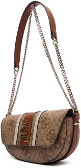 Guess Erenia Convertible Schoudertas Flap - maat Taupe