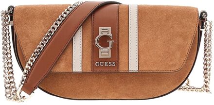 Guess Erenia Convertible Xbody Flap cognac multi damestas - H 12 x B 26 x D 6 cm