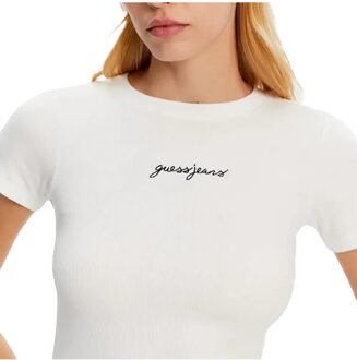 Guess Essential T-shirt voor dames Wit - XS