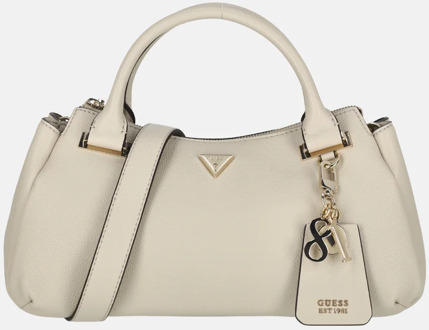 Guess Evie triple comp satchel handtas light taupe