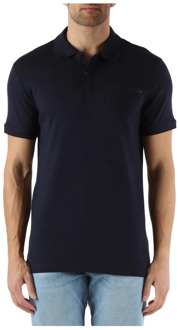 Guess Extra Slim Fit Stretch Katoenen Polo Guess , Blue , Heren - Xl,L,M