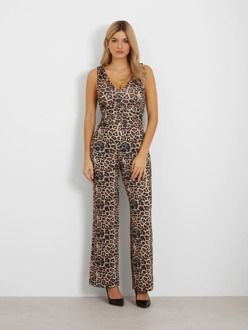Guess Flare-Jumpsuit Met Print All-Over Animalier - L