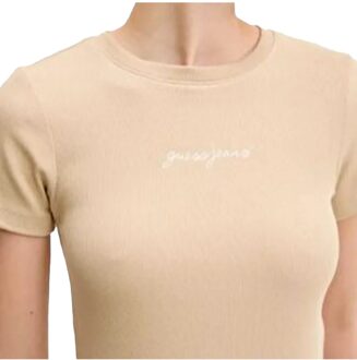 Guess G-Force T-shirt voor dames Beige - XS
