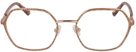 Guess Geometrisch Glitter Frame Bril - maat Bruin