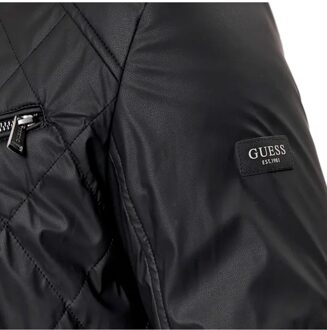 Guess Gep gewatteerde jas voor heren van Guess - maat 2XL Zwart