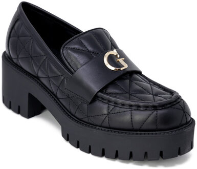 Guess Gequiltde Platform Loafers Fl5fhwfla11 Stijl Zwart - EU 40