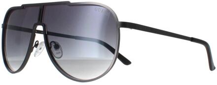 Guess GF0199 09B mat gunmetal smoke gradient zonnebril Grijs