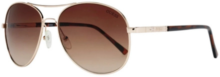 Guess GF0295 - Zonnebril - Unisex - Goudleurig - Bruine lens