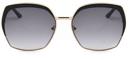 Guess Gf0410 Zonnebril Oversized Vierkant Frame Zwart