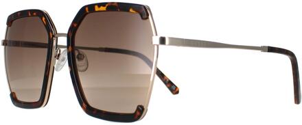 Guess GF0418 52F donker havana bruin gradiënt zonnebril - One Size