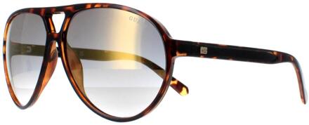 Guess GF5070 52G donker havana bruin spiegel zonnebril - maat