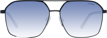 Guess GF5081 01W zwart blauw gradiënt gespiegelde zonnebril - maat