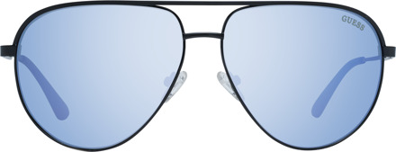 Guess GF5083 01X zwart blauw gespiegelde zonnebril