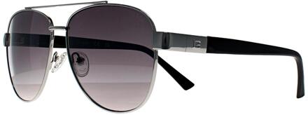 Guess GF5094 10B glanzende lichte nickeltin rookgrijs gradiï¿½nt zonnebril - One Size