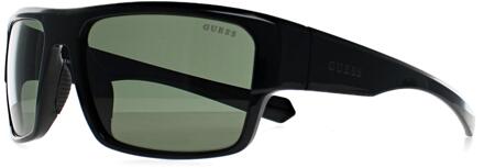Guess GF5115 01N glanzend zwart grijze zonnebril - One Size