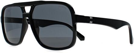 Guess GF5125 01A glanzend zwart blauw grijs zonnebril - maat