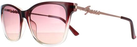 Guess GF6155 83Z violet zonnebril met kleurverloop Paars - One Size