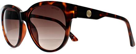 Guess GF6163 52F donker havana bruin gradiënt zonnebril - One Size