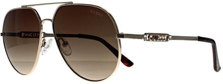 Guess GF6195 32F goudbruin zonnebril - One Size