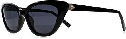 Guess GF6197 01A glanzend zwart grijze zonnebril - One Size