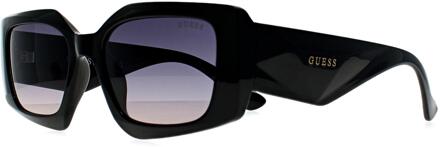 Guess GF6200 01B glanzende zwartpaarse zonnebril met kleurverloop - maat