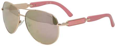 Guess GF7295 28F Rose Gold Sunglasses Roségoud
