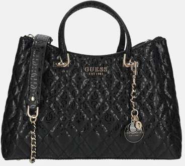 Guess Girlfriend satchel schoudertas Black Zwart