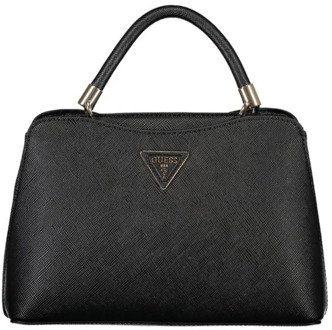 Guess Gizele 2 Compartiment Satchel Tas Guess , Black , Dames - ONE Size