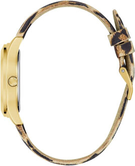 Guess Glitz Plaque Dames Horloge Multi GW0745L2 Zilver en goud - One Size
