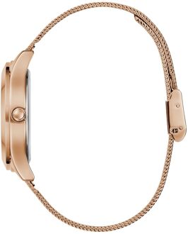 Guess Glitz Plaque Dames Rose Gouden Horloge GW0835L3 Roségoud - One Size