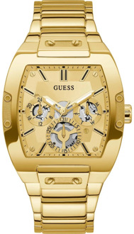 Guess Goud Roestvrij Stalen Analoge Horloge Guess , Yellow , Heren - ONE Size