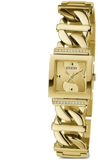 Guess Gouden Runaway Roestvrijstalen Horloge Guess , Yellow , Dames - ONE Size