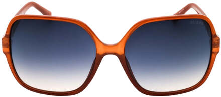 Guess Gradient Blue Lens Lichtbruine Zonnebril Blauw