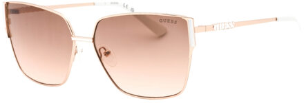 Guess Gradient Bruine Lensi Matte Roségouden Zonnebril
