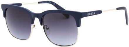 Guess gradiëntblauwe lens matblauwe zonnebril - maat
