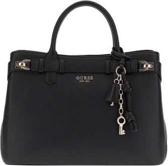 Guess Gregoria Lrg Gfriend Satchel black handtas dames Zwart - H 24 x B 35 x D 11 cm
