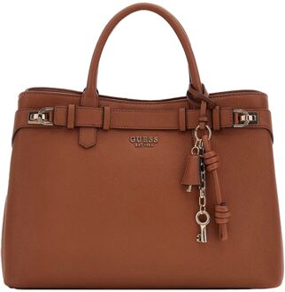 Guess Gregoria Lrg Gfriend Satchel cognac handtas dames - H 24 x B 35 x D 11 cm