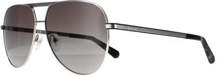 Guess GU00027 10B glanzende lichte nickeltin smoke gradient zonnebril Zilver