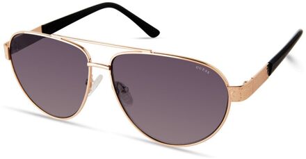Guess Gu7620 Aviator Zonnebril Gouden Montuur Beige - One Size