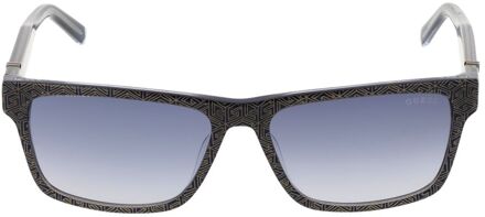 Guess Gu7720 Unisex Vierkante Zonnebril Navy