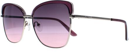 Guess GU7738 83U violet bordeaux spiegel zonnebril Paars - One Size