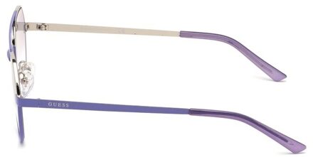 Guess Gu7760 Aviator Zonnebril Paarse Metaal Frame Grijs - One Size