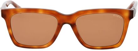 Guess Gu7760 Schildpad Vierkante Zonnebril Bruin